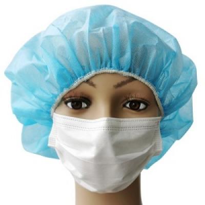 Nonwoven Bouffant Cap-Blue