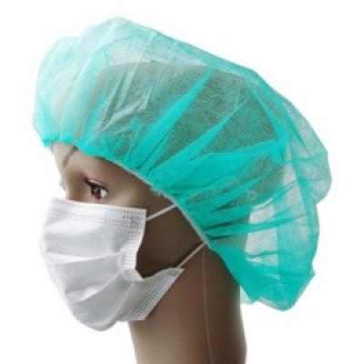Nonwoven Bouffant Cap-Green